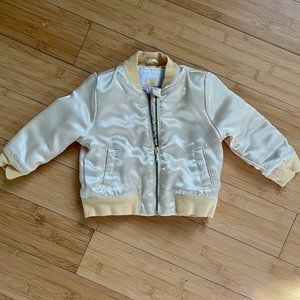 EUC Janie + Jack Gold Bomber-Style Jacket